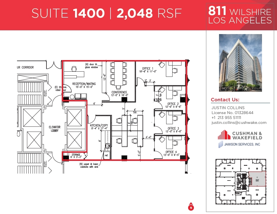 811 Wilshire Blvd, Los Angeles, CA for lease Floor Plan- Image 1 of 1