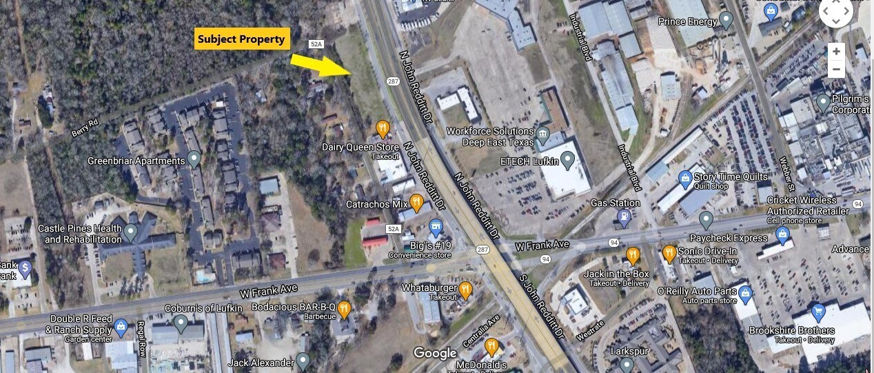 0 John Redditt Dr, Lufkin, TX for sale Aerial- Image 1 of 1