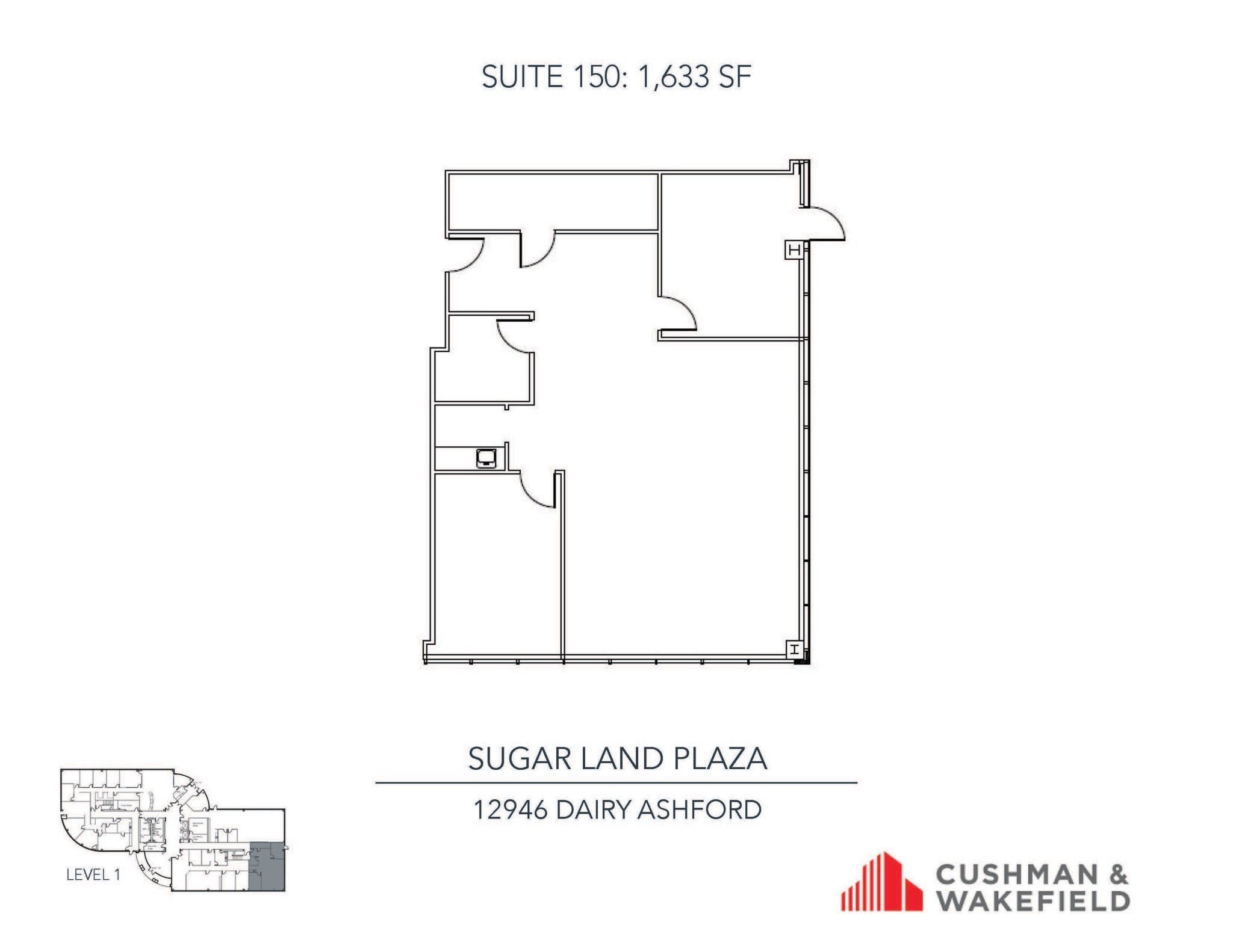 12946 Dairy Ashford Rd, Sugar Land, TX for lease Floor Plan- Image 1 of 1