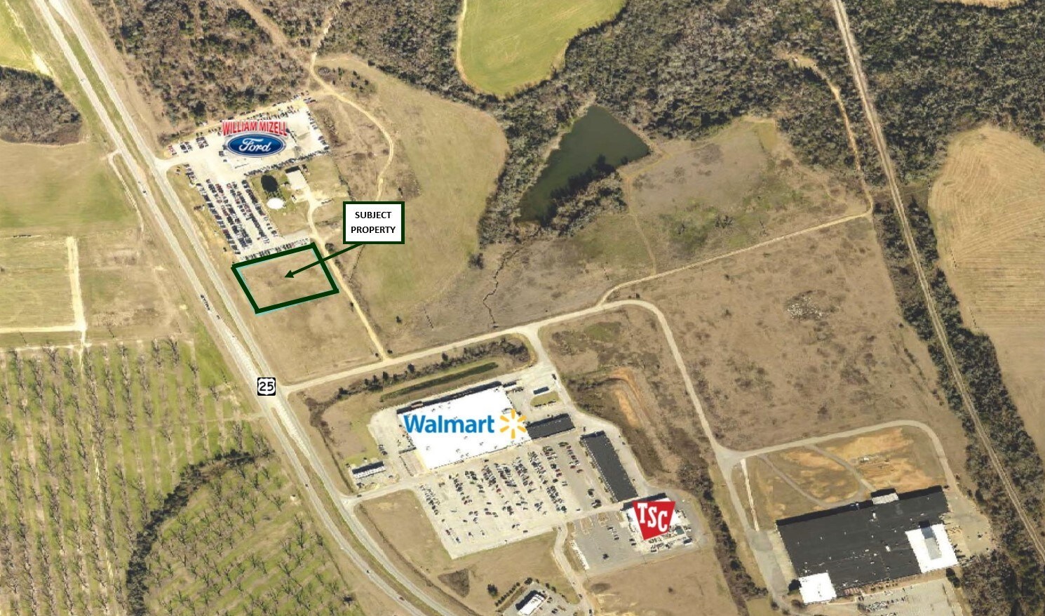 N HWY 25, Waynesboro, GA for sale Aerial- Image 1 of 1
