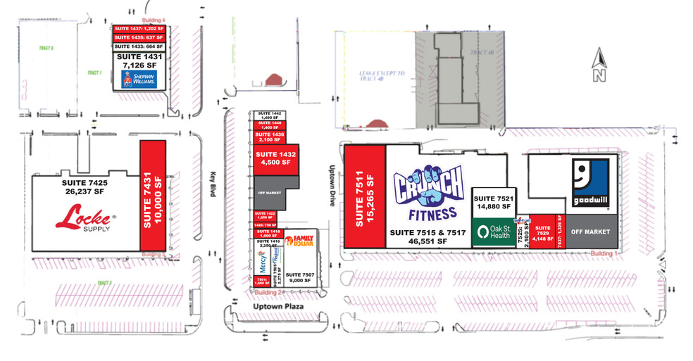 7511-7525 SE 15th St, Midwest City, OK for lease - Site Plan - Image 2 of 2