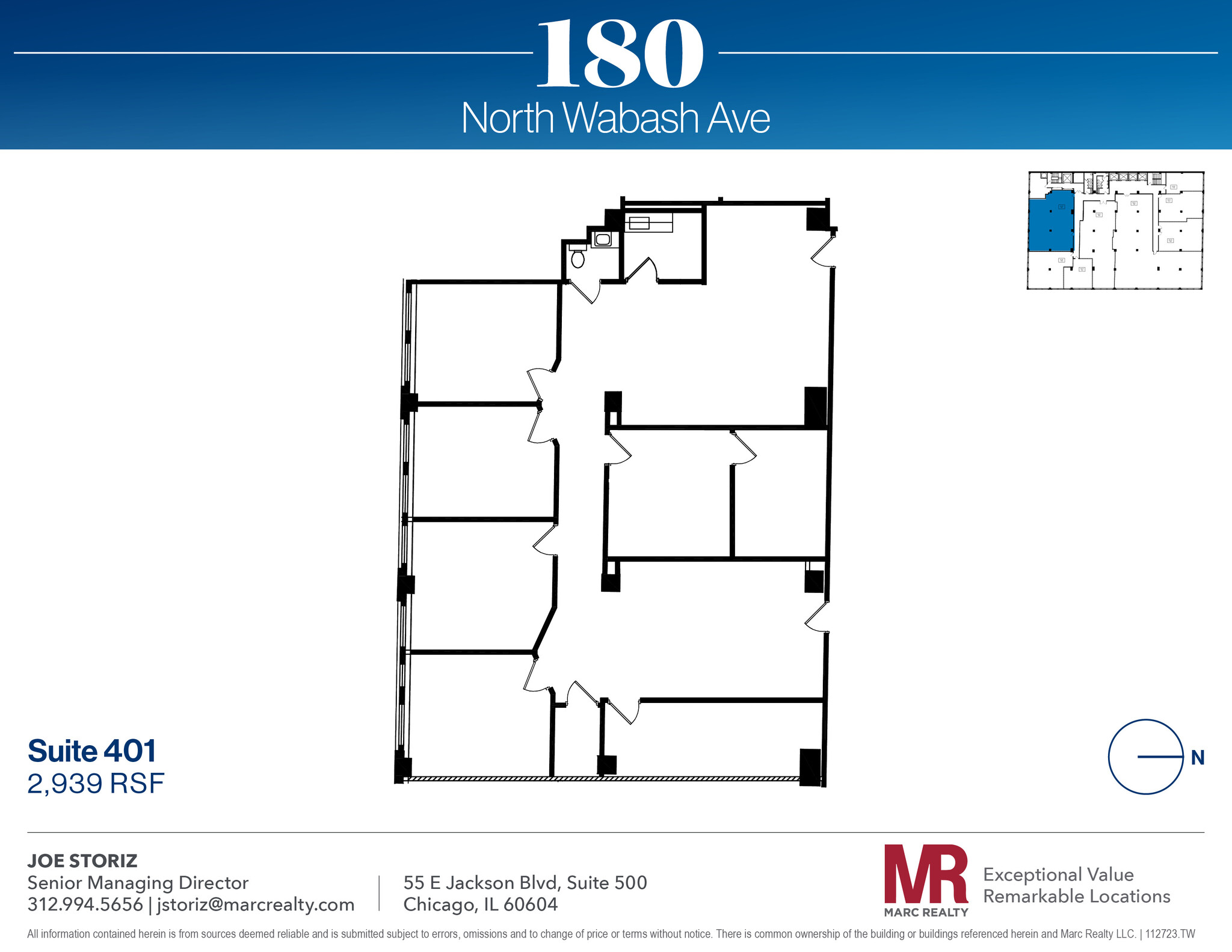 180 N Wabash Ave, Chicago, IL for lease Floor Plan- Image 1 of 10