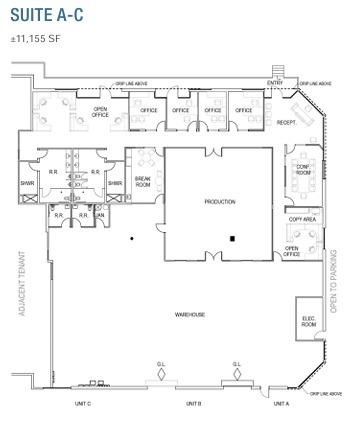 12760 Danielson Ct, Poway, CA for lease Floor Plan- Image 1 of 2