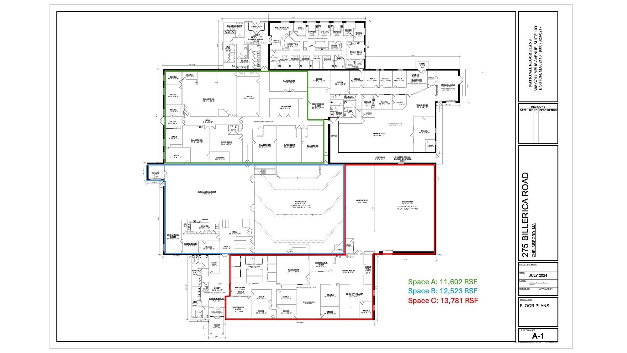 275 Billerica Rd, Chelmsford, MA for lease Floor Plan- Image 1 of 1