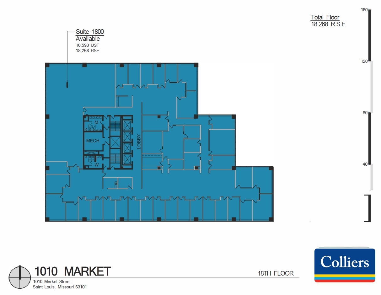 1010 Market St, Saint Louis, MO for lease Floor Plan- Image 1 of 1