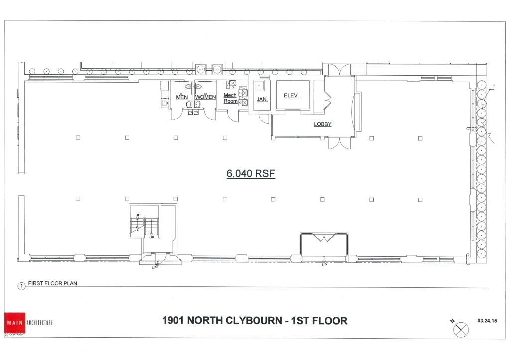 1901 N Clybourn Ave, Chicago, IL for lease Floor Plan- Image 1 of 2