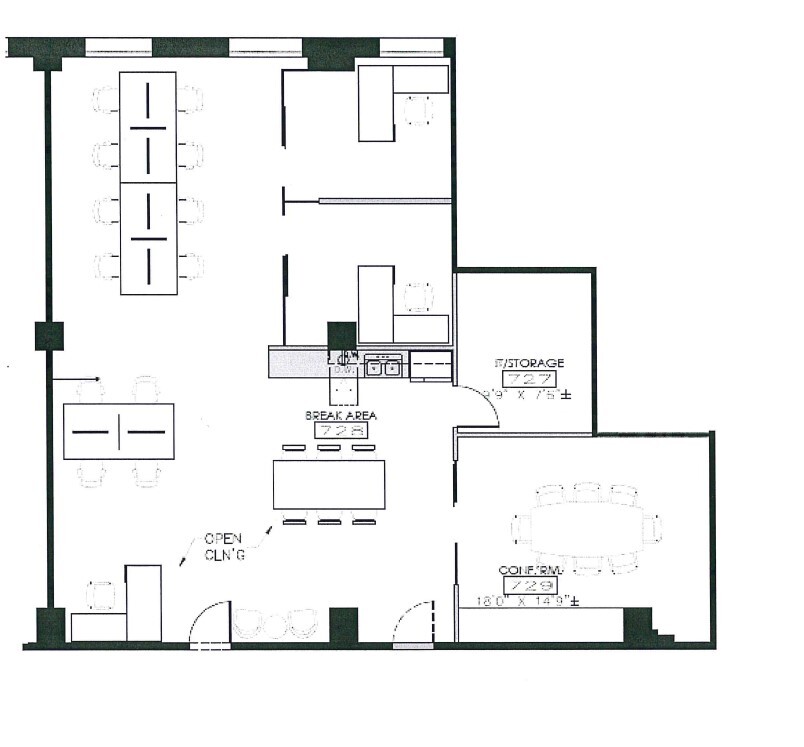 818 W 7th St, Los Angeles, CA for lease Floor Plan- Image 1 of 1