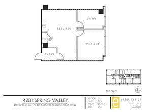 4201 Spring Valley Rd, Dallas, TX for lease Floor Plan- Image 1 of 2