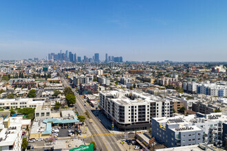 3170 W Olympic Blvd, Los Angeles, CA - aerial  map view