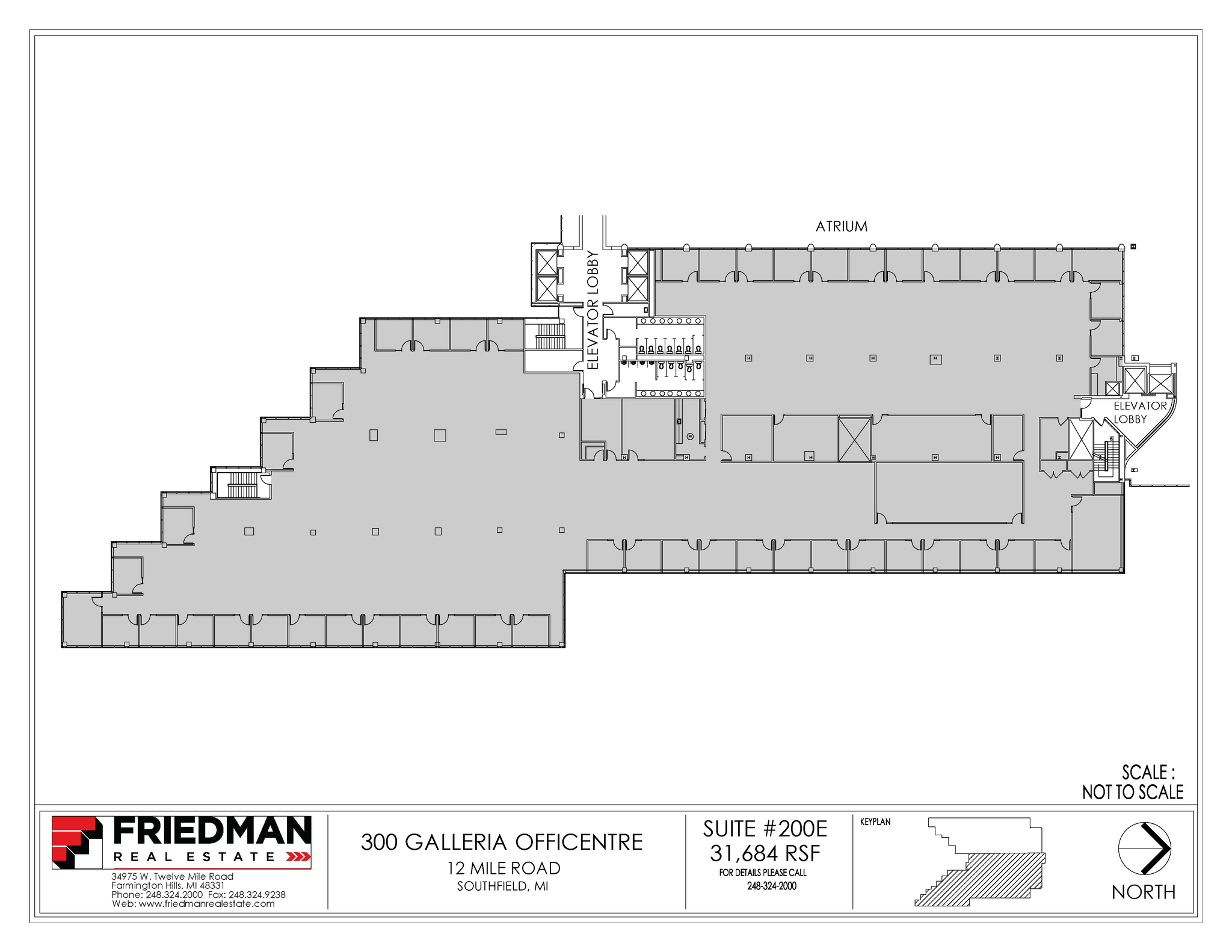 300 Galleria Officentre, Southfield, MI for lease Floor Plan- Image 1 of 2