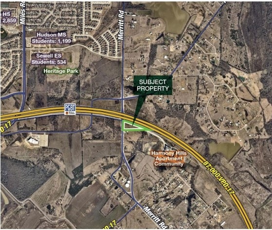 President George Bush Tpke & Merritt Rd, Sachse, TX for sale - Primary Photo - Image 1 of 1