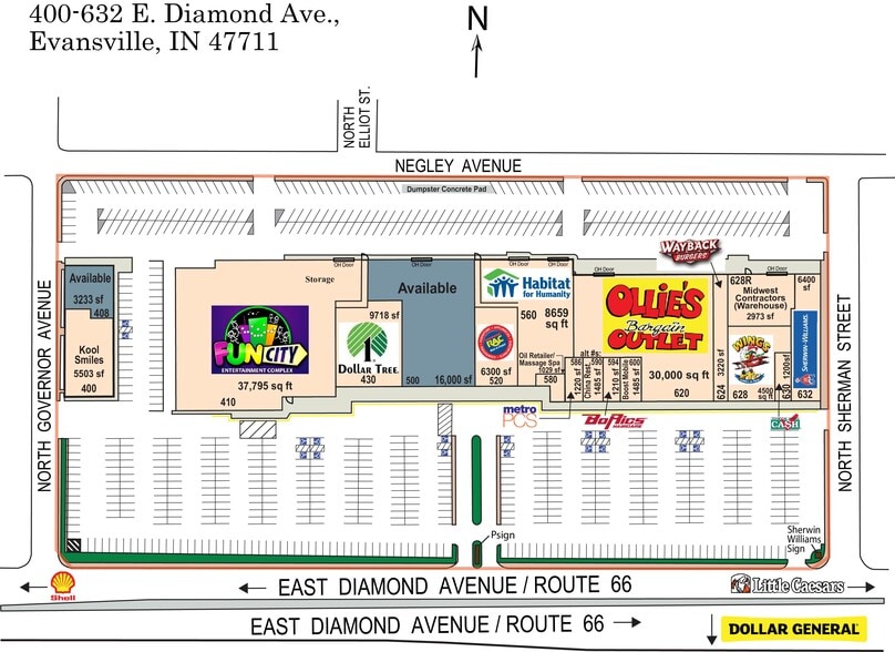 400 E Diamond Ave, Evansville, IN for lease - Building Photo - Image 2 of 10