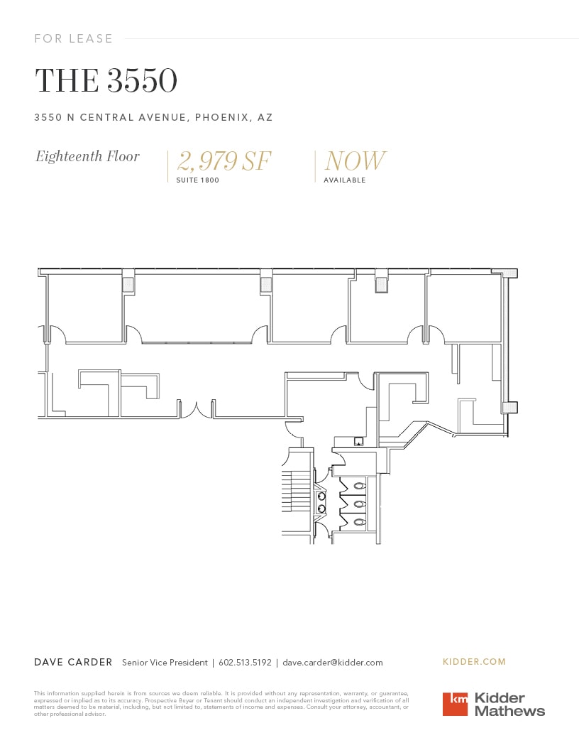 3550 N Central Ave, Phoenix, AZ for lease Floor Plan- Image 1 of 1