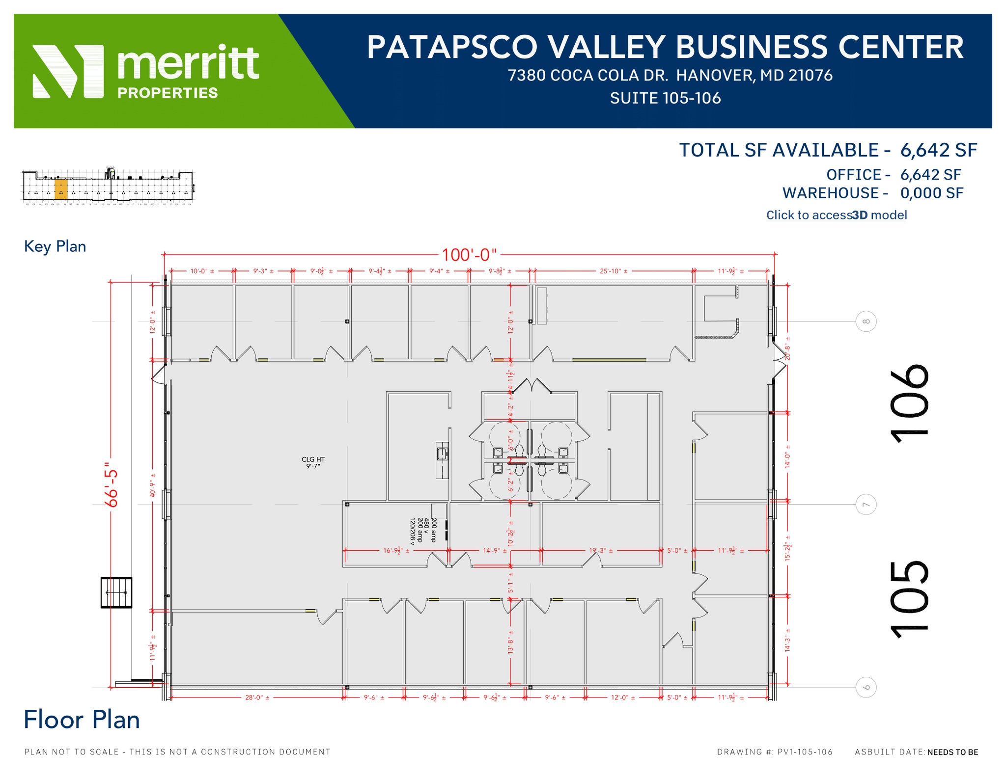 7380 E Coca Cola Dr, Hanover, MD for lease Floor Plan- Image 1 of 1