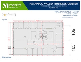 7380 E Coca Cola Dr, Hanover, MD for lease Floor Plan- Image 1 of 1