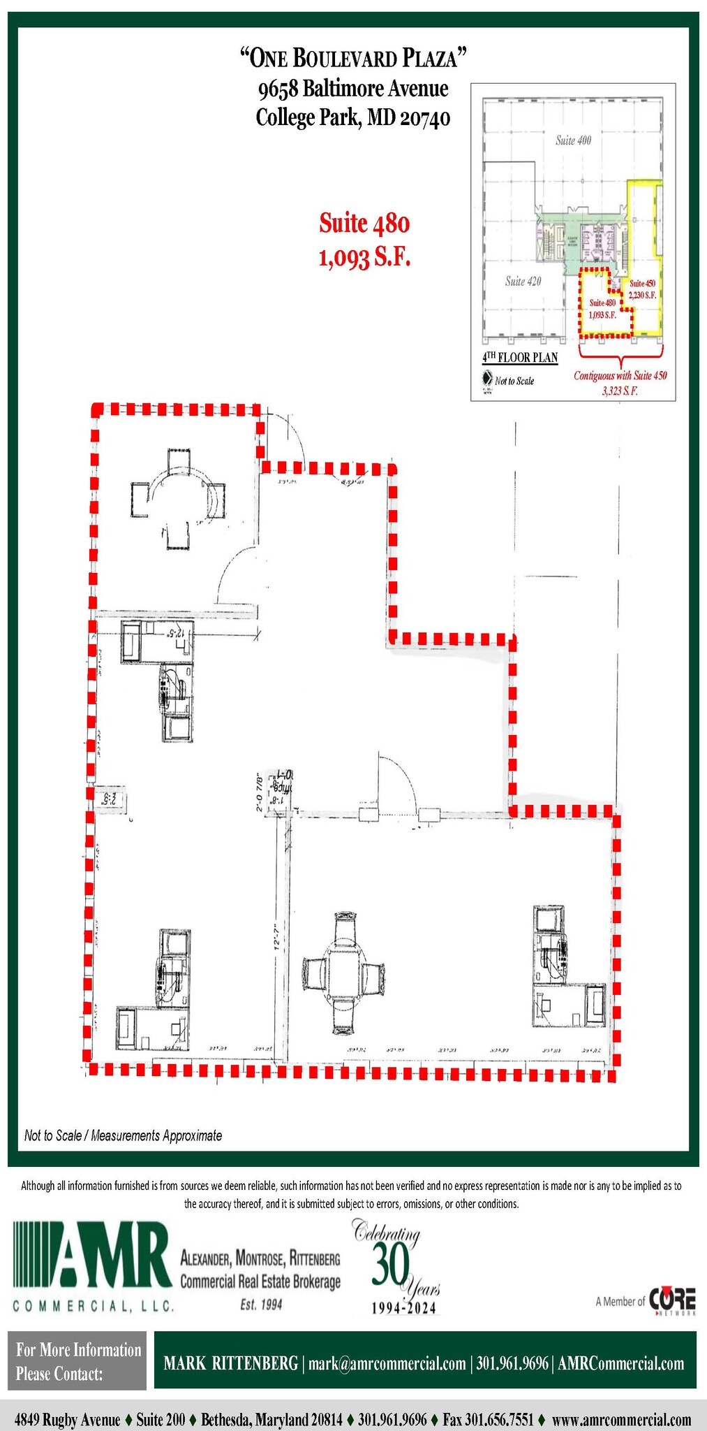 9658 Baltimore Ave, College Park, MD for lease Floor Plan- Image 1 of 1