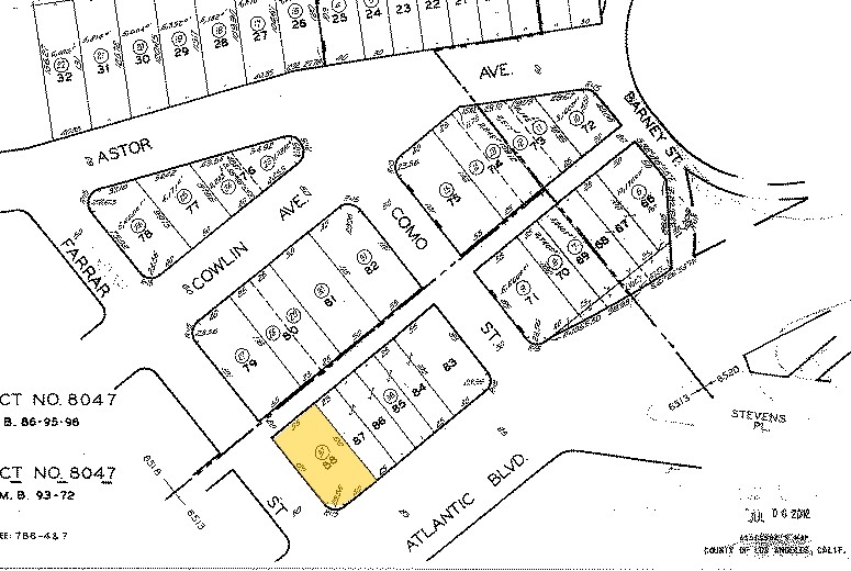 2119 S Atlantic Blvd, Commerce, CA for sale Plat Map- Image 1 of 1