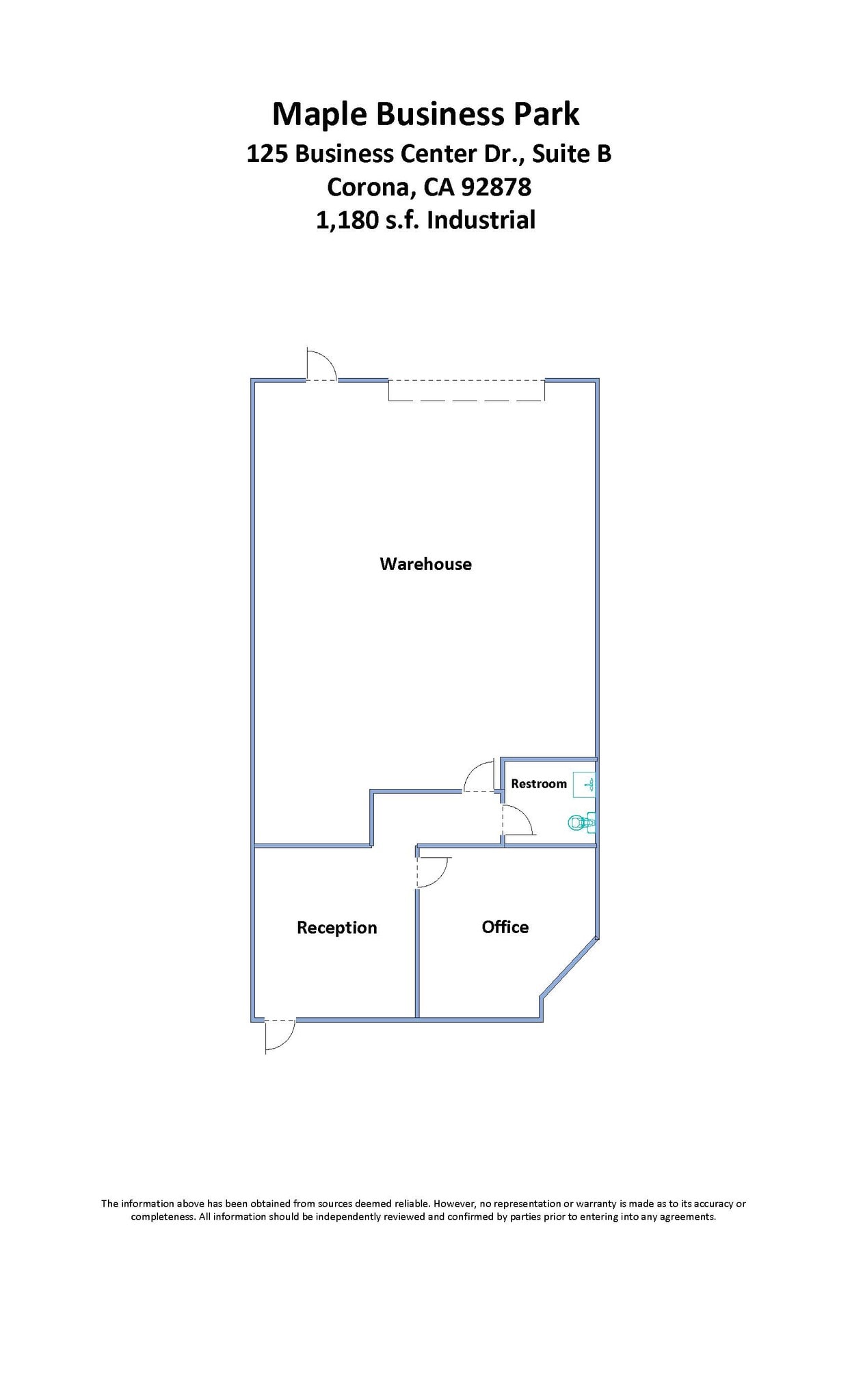 127 Business Center Dr, Corona, CA for lease Floor Plan- Image 1 of 5