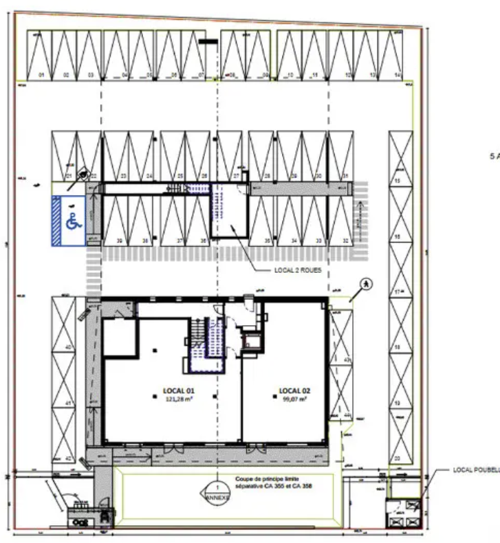 Office in Montpellier for lease Floor Plan- Image 1 of 4