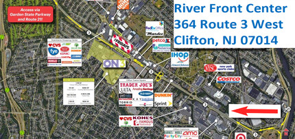 364 Route 3 West -1, Clifton, NJ for lease Map- Image 1 of 6