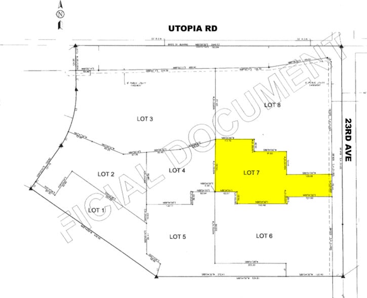 2325 W Utopia Rd, Phoenix, AZ for lease - Plat Map - Image 2 of 4