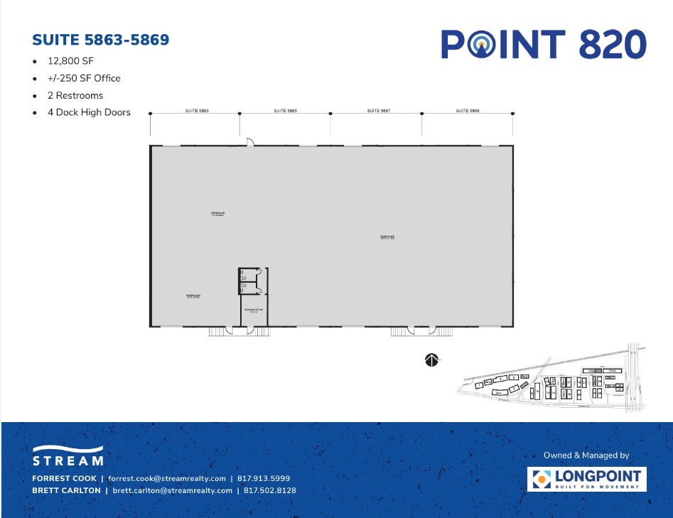 5721 E Rosedale St, Fort Worth, TX for lease Floor Plan- Image 1 of 1