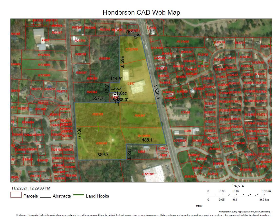 1100 S Palestine St, Athens, TX for sale Aerial- Image 1 of 5