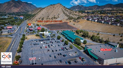 Caslte Valley, New Castle, CO - aerial  map view