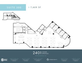 2401 Cedar Springs Rd, Dallas, TX for lease Floor Plan- Image 1 of 3