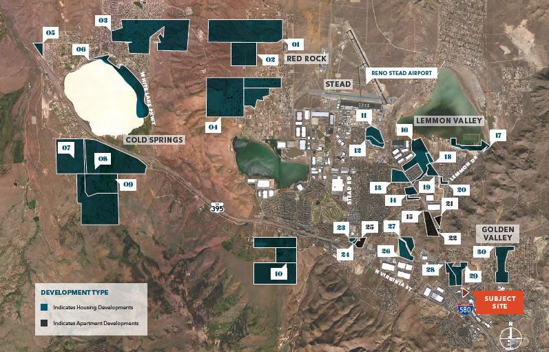 N Hills Blvd, Reno, NV for sale - Aerial - Image 3 of 4