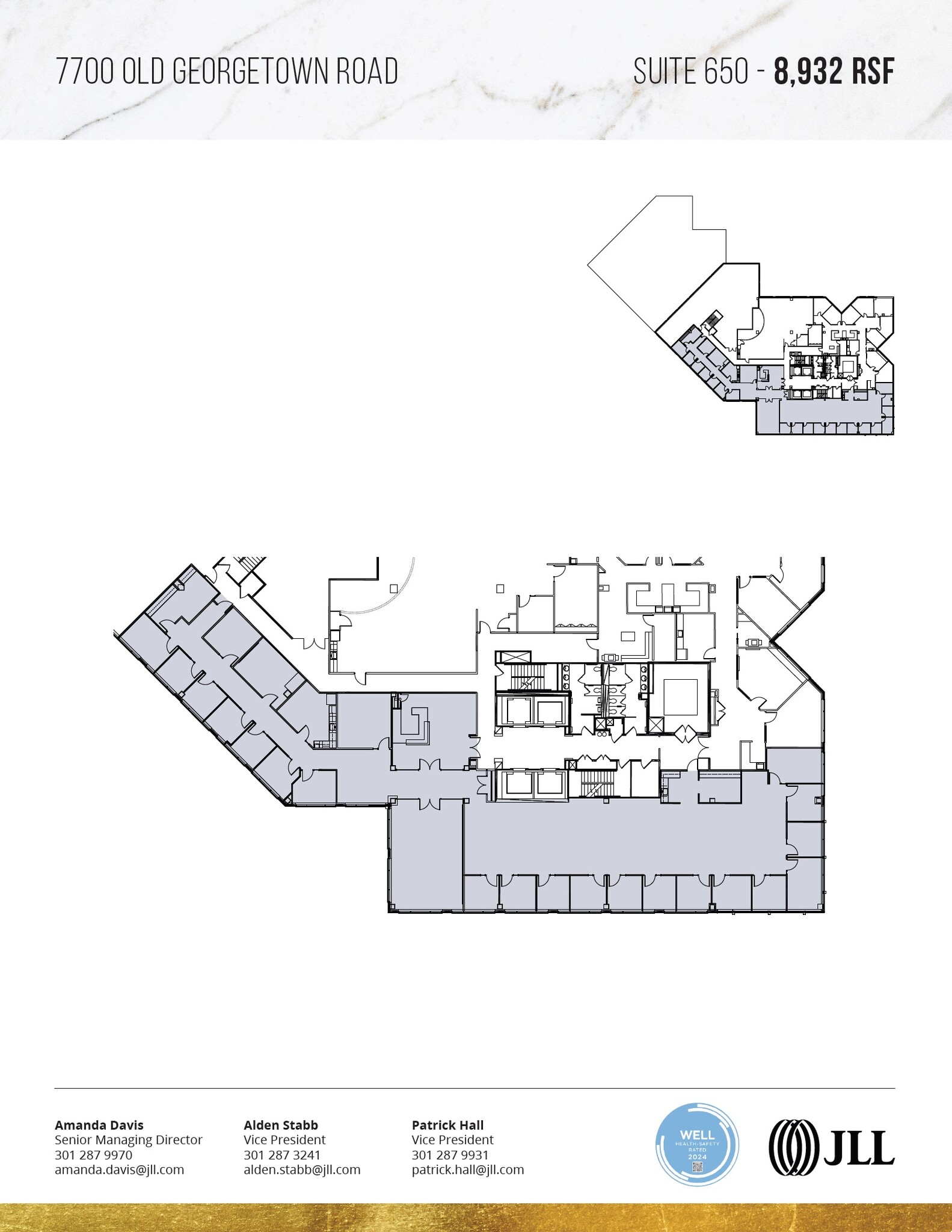 7700 Old Georgetown Rd, Bethesda, MD for lease Floor Plan- Image 1 of 2