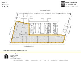 201 St. Charles Ave, New Orleans, LA for lease Site Plan- Image 1 of 1