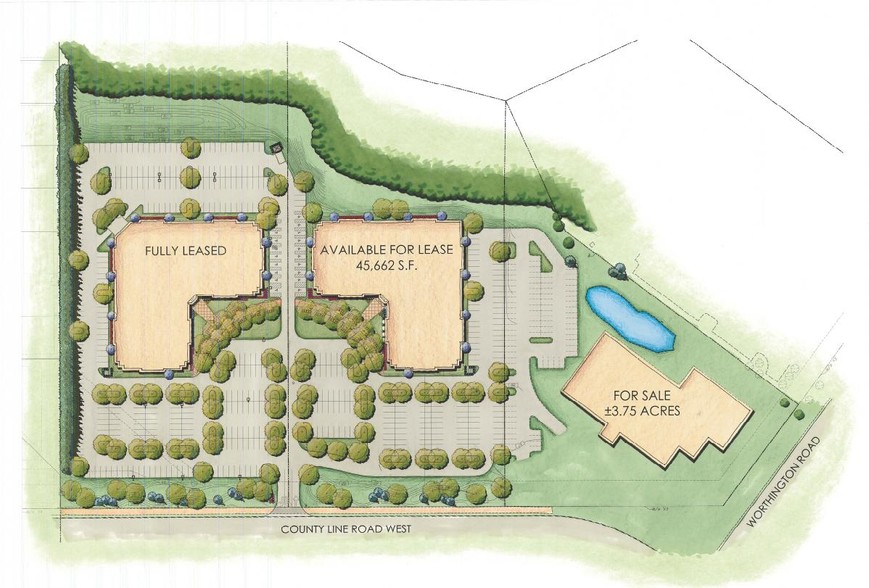 999 County Line Rd W, Westerville, OH for lease - Site Plan - Image 2 of 7