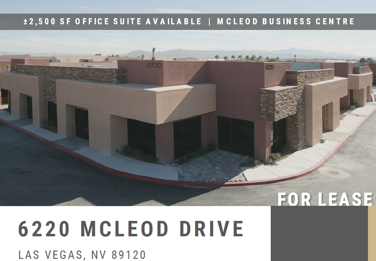 6220 McLeod Dr, Las Vegas, NV for lease Building Photo- Image 1 of 4