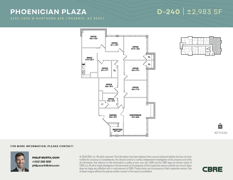 2222-2228 W Northern Ave, Phoenix, AZ for lease Floor Plan- Image 1 of 1