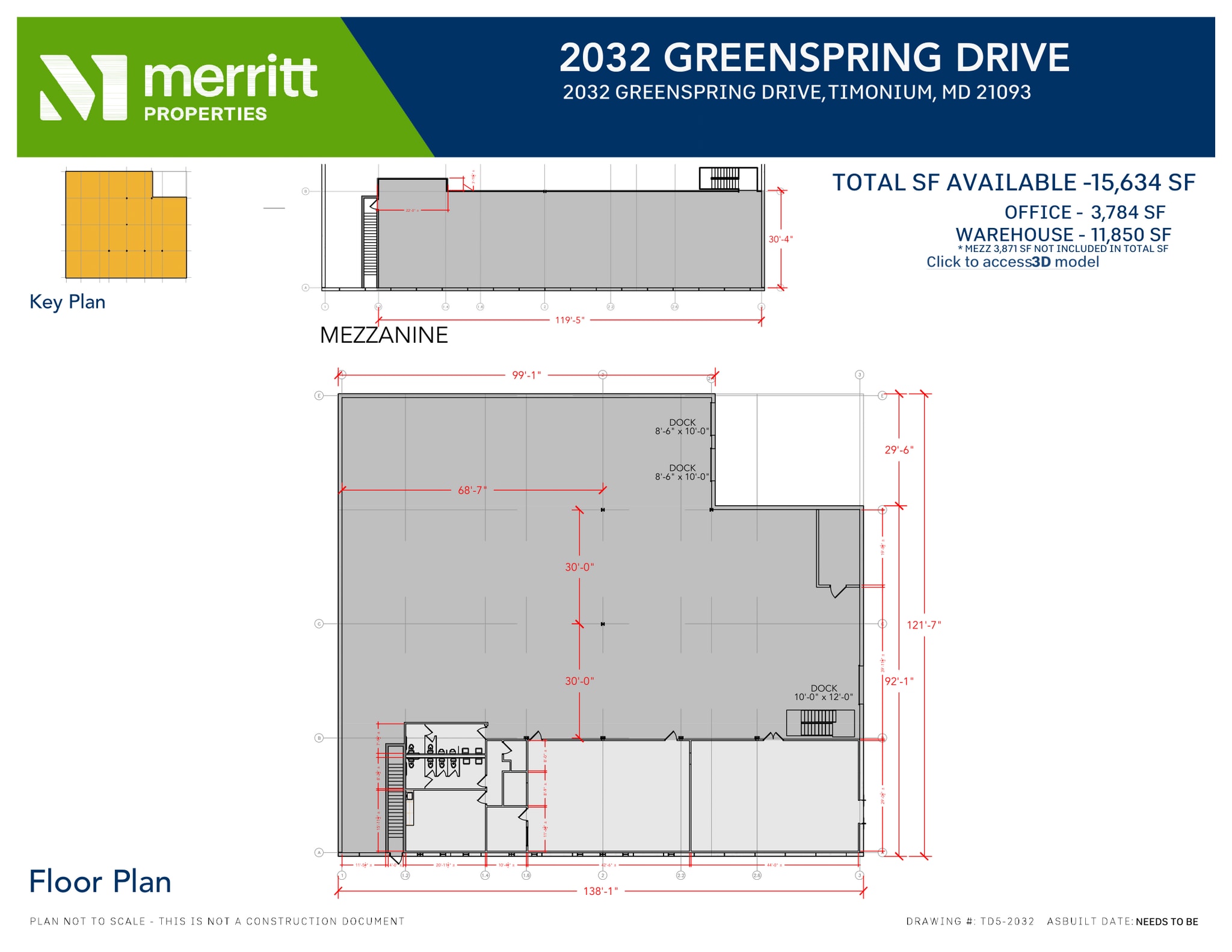 2032 Greenspring Dr, Lutherville Timonium, MD for lease Floor Plan- Image 1 of 1