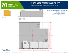 2032 Greenspring Dr, Lutherville Timonium, MD for lease Floor Plan- Image 1 of 1