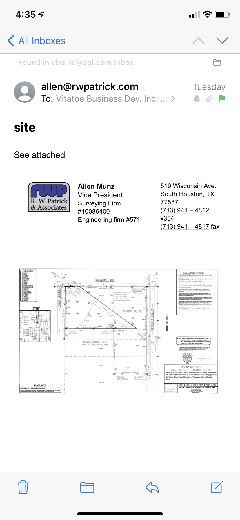 2815 Lilac St, Pasadena, TX for sale Plat Map- Image 1 of 1