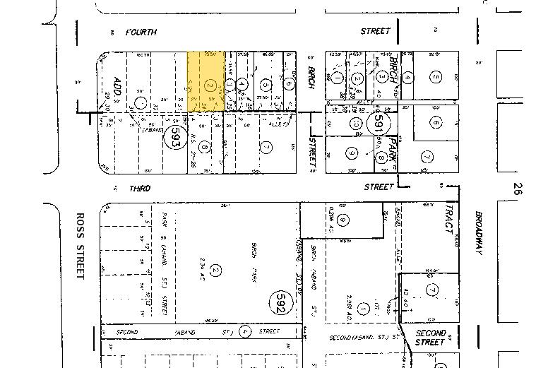 414-416 W 4th St, Santa Ana, CA for lease - Plat Map - Image 3 of 54