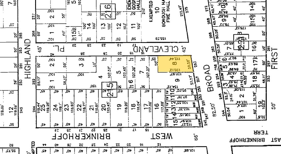 261-263 Broad Ave, Palisades Park, NJ for lease - Plat Map - Image 3 of 3