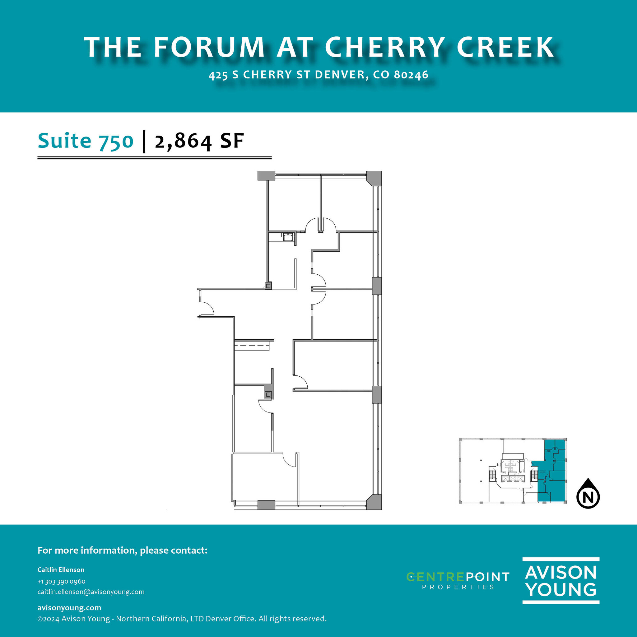 425 S Cherry St, Glendale, CO for lease Floor Plan- Image 1 of 1