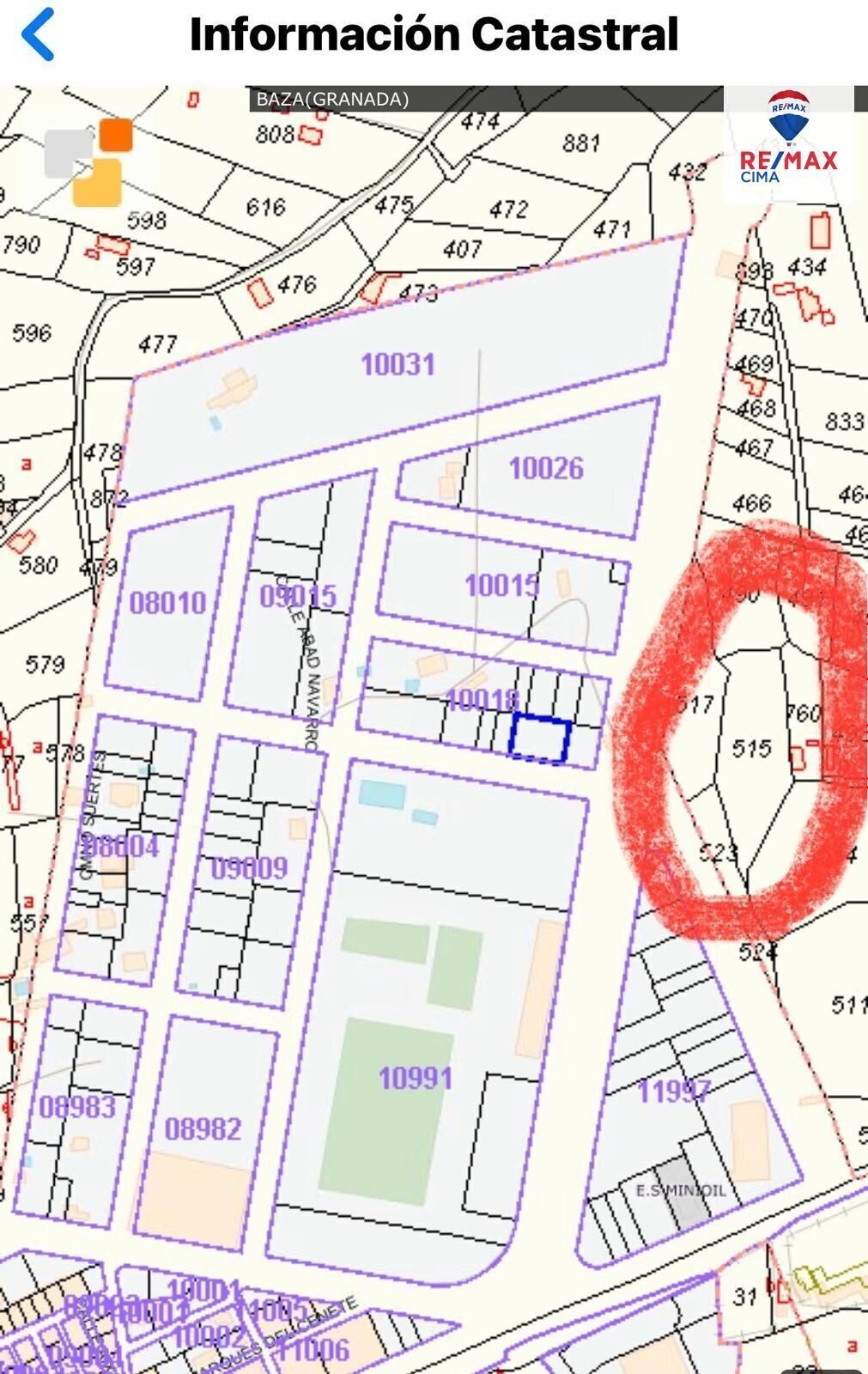 Land in Baza, Granada for sale Floor Plan- Image 1 of 8
