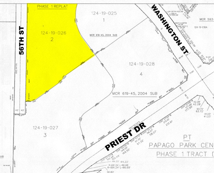 1275 W Washington St, Tempe, AZ for lease - Plat Map - Image 2 of 11