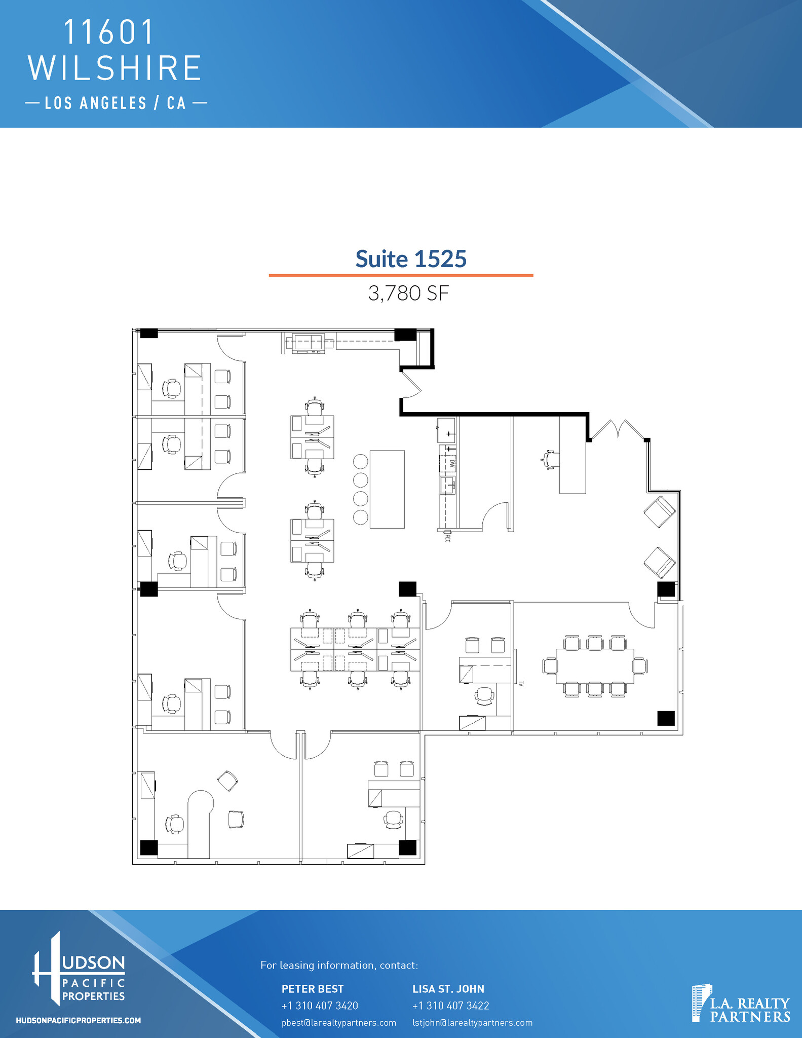 11601 Wilshire Blvd, Los Angeles, CA for lease Floor Plan- Image 1 of 2