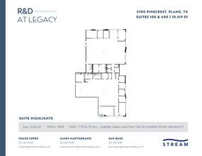 6400 Pinecrest Dr, Plano, TX for lease Floor Plan- Image 2 of 3