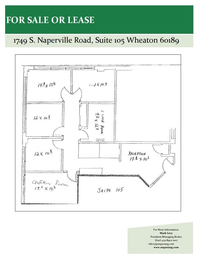 1749 S Naperville Rd, Wheaton, IL 60189 - Unit 105 -  - Floor Plan - Image 1 of 1