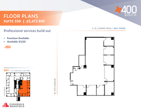 400 S El Camino Real, San Mateo, CA for lease Floor Plan- Image 1 of 1