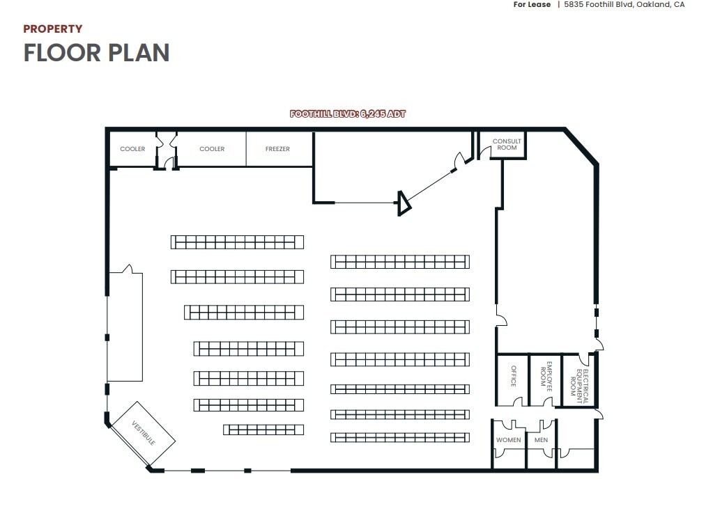 5859 Foothill Blvd, Oakland, CA for lease Floor Plan- Image 1 of 1