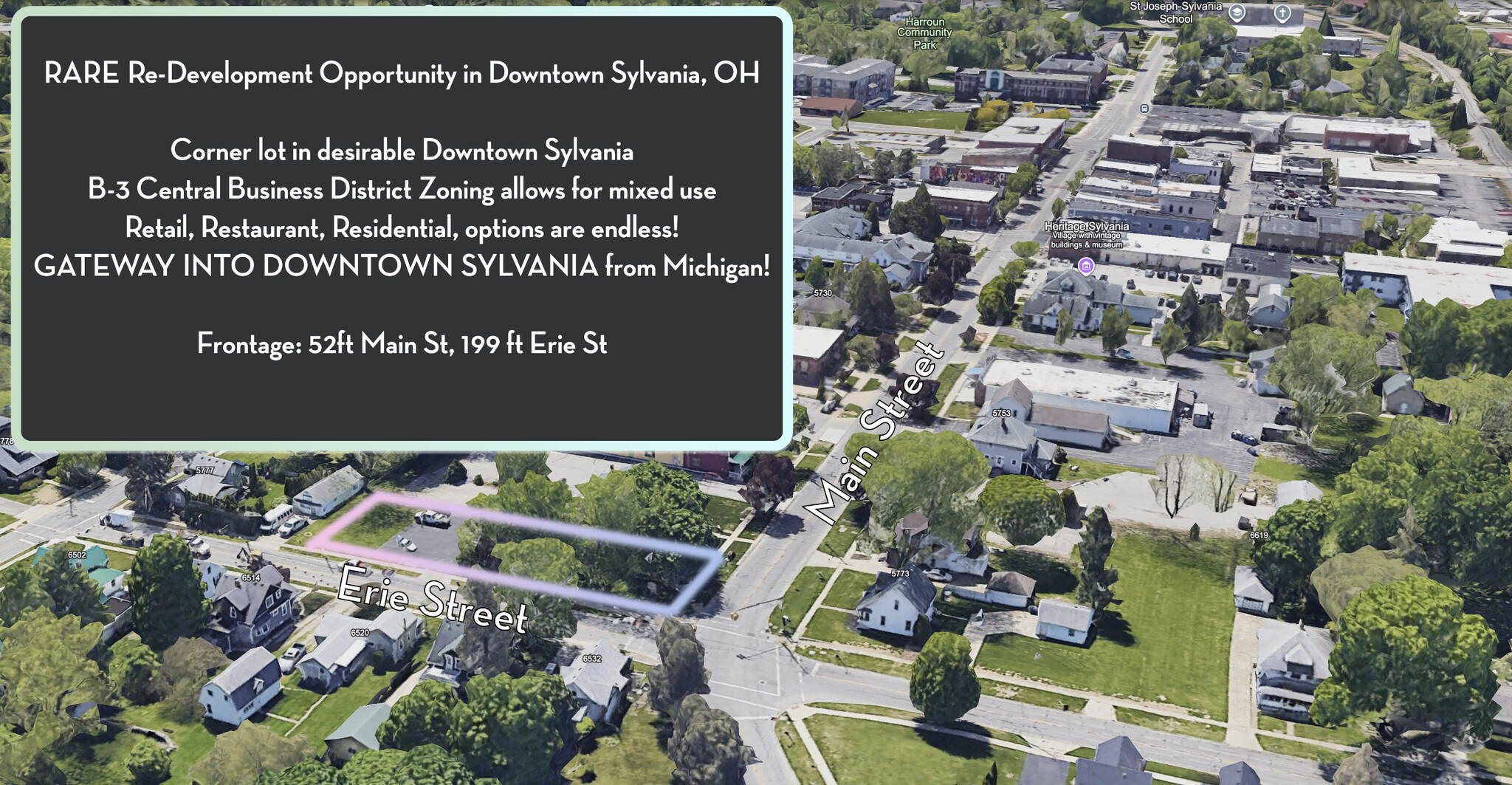 5774 Main St, Sylvania, OH for sale Aerial- Image 1 of 2