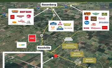 14814 TX-36, Needville, TX - aerial  map view